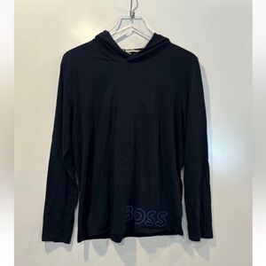 BOSS Hugo Boss Identity Long Sleeve Lounge Logo Hoodie‎ Mens Small (1843)